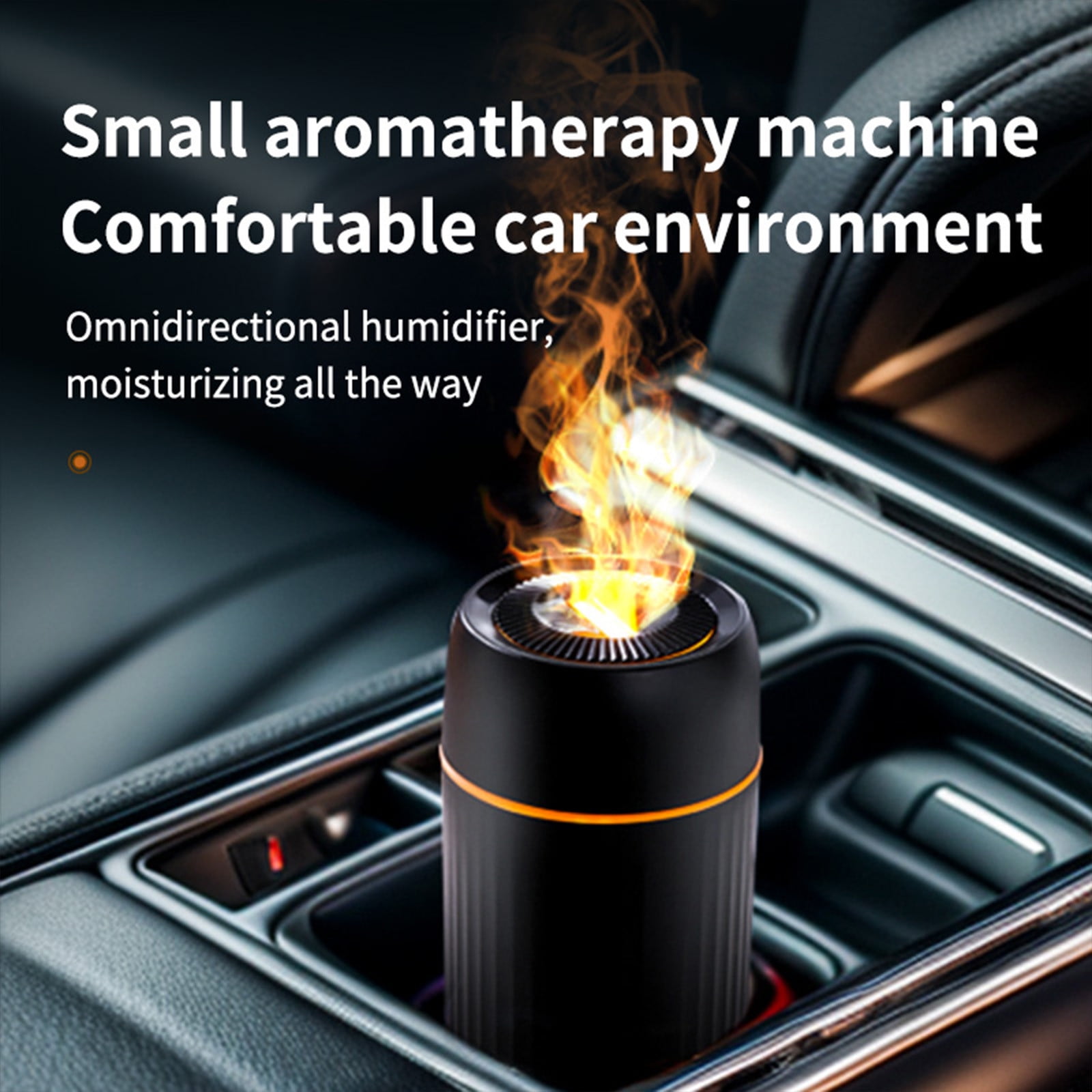 YZEGDCH Ultrasonic Humidifier for Home,Aromatherapy Colorful Humidifier (Black),Small Quiet Air Portable Humidifiers