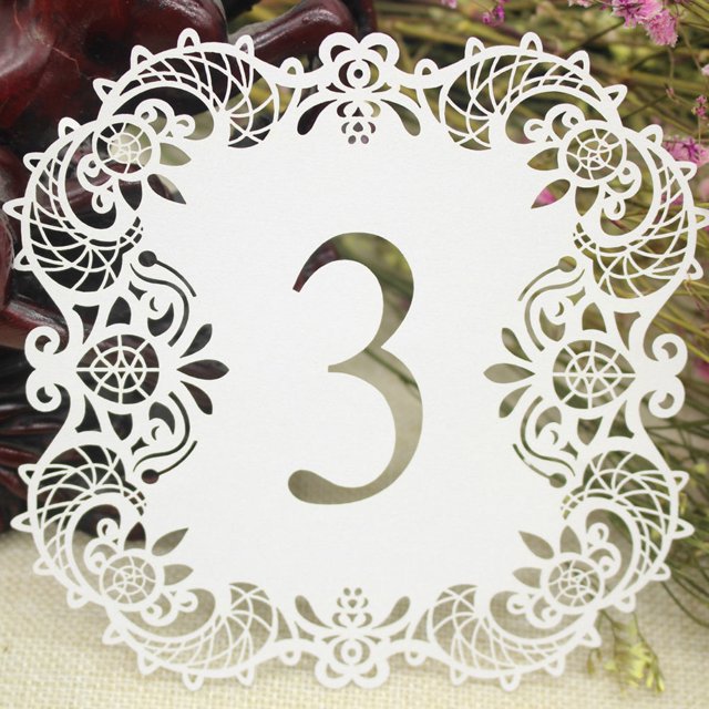 CTIRCHIU 10Ud Tarjetas Para De Con Números Para Banquetes Y Recepciones