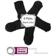 thumbnail image 5 of 4 Pairs Women Merino Wool Socks Size 6-10 Thermal Hiking Winter Warm Thick Cozy Cabin Crew Comfy Socks for Ladies, 5 of 5