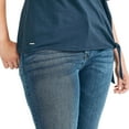 thumbnail image 2 of Nautica Women's Lightweight Cotton Jersey Tee Side Tie T-Shirt-Navy / M, 2 of 4