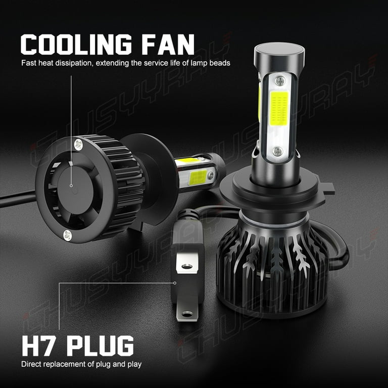 H11 LED Headlight Bulbs, Super Bright LED Headlights Kit 4000LM 55W  High/Low Beam 6000K Plug&Play 
