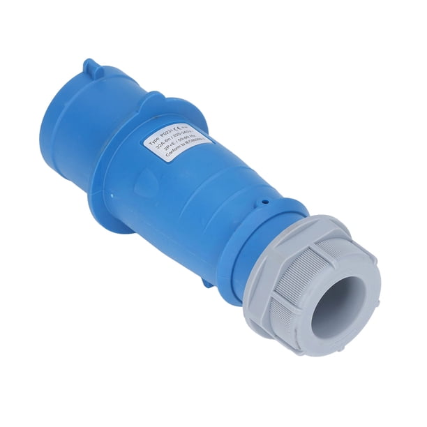 Toma industrial IP44 impermeable con contacto de latón, conector de aviación, 2P+T, 32 A, CA 220-240 V