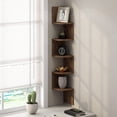 thumbnail image 1 of Estante de esquina flotante Furinno de 5 niveles en nogal Columbia, 1 of 6