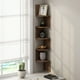 thumbnail image 1 of Estante de esquina flotante Furinno de 5 niveles en nogal Columbia, 1 of 6