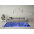 thumbnail image 3 of Ahgly Company Indoor Square Persian Blue Bohemian Area Rugs, 4' Square, 3 of 4