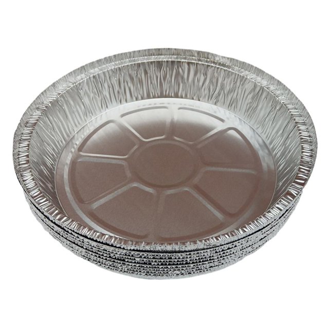 Sartenes de revestimiento de horno de aluminio Sartenes De Papel De Aluminio Sartenes Redondas Desechables De Estaño 1100ml 10 Piezas