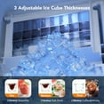 thumbnail image 4 of Coolski 15’’W Under Counter Ice Maker, Commercial Ice Machine 130 LBS/Day with 30 LBS Storage, 4 of 9