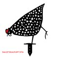 thumbnail image 4 of Decoración impermeable del césped del jardín de la estaca hueca de acrílico del arte de la yarda de la estaca del pollo, tipo E seitruly HA003969-04, 4 of 6