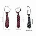 thumbnail image 3 of Yokua Boy Neckties For Kid Pre-tied Ties Pre-tied Neckties For Boy Kid Striped Bow Tie, 3 of 18