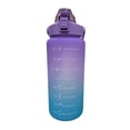 thumbnail image 1 of Botella de agua motivadora 2l NetGame Botella de agua Motivador 2L, color azul con morado, 1 of 4