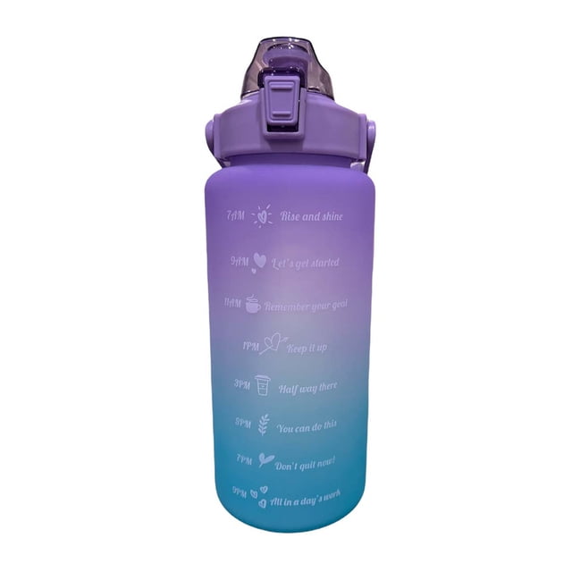 Botella de agua motivadora 2l NetGame Botella de agua Motivador 2L, color azul con morado
