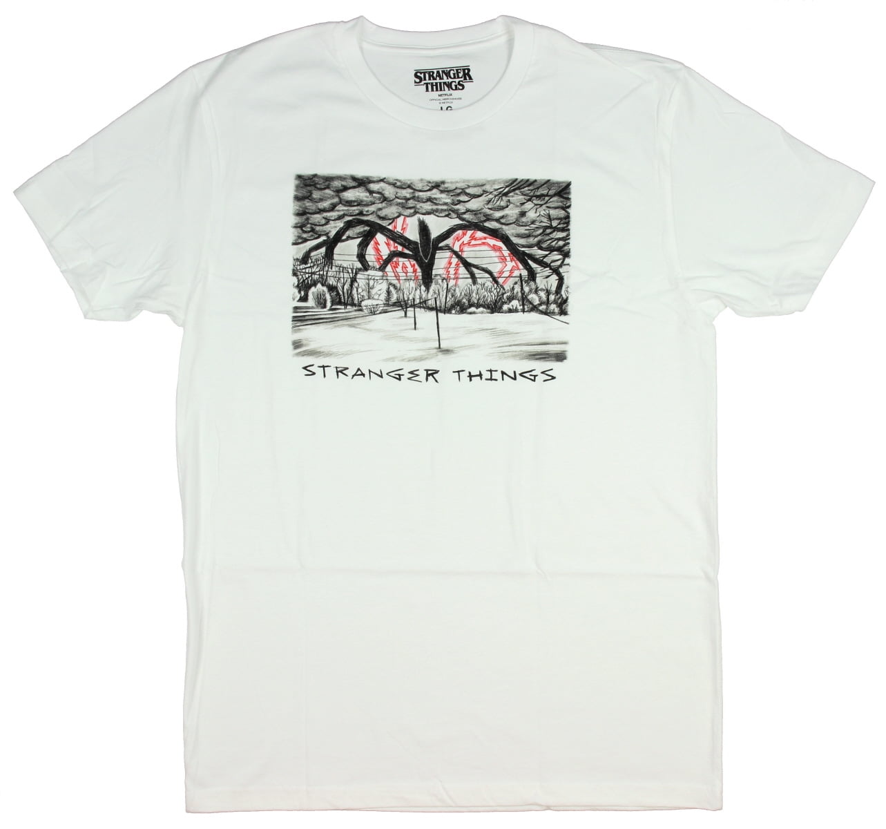 Stranger Things Shirt - Mens Will's Drawing The Mind Flayer T-Shirt  (Medium) - Walmart.com