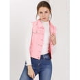thumbnail image 3 of INSPIRE CHIC Gilet en Denim Délavé pour Femmes à Col Rabattu avec Boutons, 3 of 6