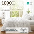 thumbnail image 3 of California Design Den Queen Sheets - 1000 Thread Count 100% Cotton Sateen - Soft & Thick with Deep Pockets - 4 Piece Sheet Set, Bright White, 3 of 8