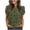 Army Green, variant on Women's Lace Short Sleeve Blouse Hollow Out Crew Neck Casual Dressy Shirt Tops,XXL,Army Green