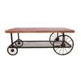 thumbnail image 3 of ACME Francie Rectangular Wooden Coffee Table with Shelf in Oak and Antique Gray, 3 of 3