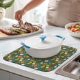 thumbnail image 2 of Pioneer Flower Floral Print Pattern Kitchen Dish Drying Mat 1 Pack, Ultra Absorbent Microfiber Drainer Mat, 16"x18", 2 of 6
