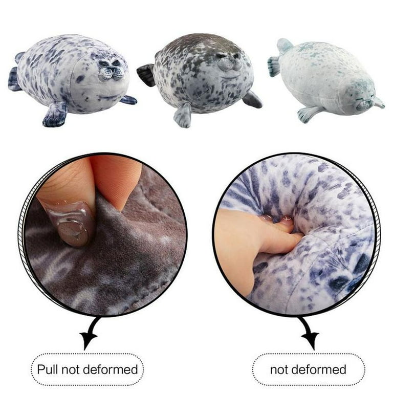 Kiuiom Almohada De Peluche Foca – 20 Cm, Animal Marino Suave Y Abrazable, Ideal Como Cojín, Decoración Y Regalo Para Niños Y Adultos
