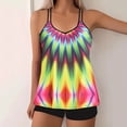 thumbnail image 4 of Oplxuo Women's Tankini Swimsuits Two Piece Tummy Control Bathing Suit Modest Swim Top and Shorts for Beach Pool Vacation, 4 of 5