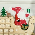 thumbnail image 2 of HOMCOM Christmas Advent Calendar with 24 Countdown Drawers, Reusable Wooden Holiday Decoration Xmas Gift for Kids Adults, Natural Wood, 2 of 3