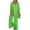 Green, variant on WRKEKC 2 Piece Sets for Women, Casual Outfits for Women, Ladies' Casual Solid Color Loose Short Sleeve Flowy Tops and Loose Long Pants Outfits