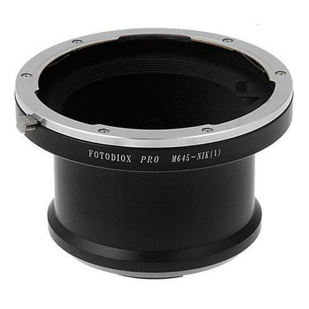 Fotodiox Pro Lens Mount Adapter - Mamiya 645 (M645) Mount SLR Lens to Nikon 1-Series Mirrorless Camera (Best Mamiya 645 Lenses)