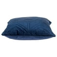 thumbnail image 3 of Navy Quilted Diamonds Velvet Solid Color Throw Pillow, 3 of 5