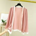 thumbnail image 2 of aidice Summer Cardigan for Women Casual Long Sleeve Fitting Comfy Solid Color Open Front Jackets, 2 of 3