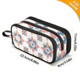 thumbnail image 4 of FORMRS Pencil Case with 3 Compartments Zipper Pouch, Elementary School Level and up, Blue Abstract Pattern, 4 of 8