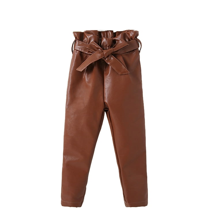 Baby faux leather pants outlet