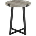thumbnail image 1 of Walker Edison Faux Wrap Jambe Rustique Table d'Appoint - Gris Lavis, 1 of 7