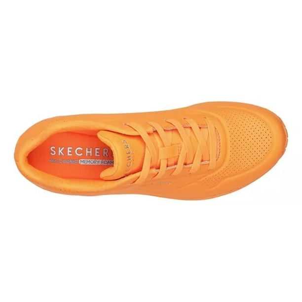 Tenis Mujer Skechers Fosfo Fosfo Memory Foam Comodos naranja 26 Walmart en linea