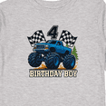 thumbnail image 4 of Inktastic Monster Truck Birthday Boy 4 Boys Long Sleeve Toddler T-Shirt, 4 of 5