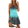 thumbnail image 1 of Gvmfive Women Summer Casual Criss Cross Sleeveless Loose Dress, 1 of 4