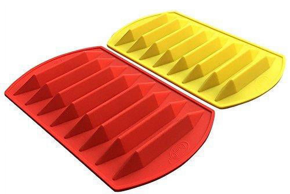 Crayon Double Tipped, Triangular Silicone Crayon Molds (2 Pack)