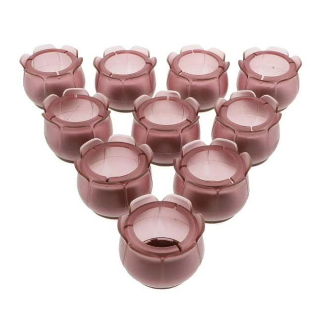 GUOOL 10 Leg Floor Protectors, Clear PVC Table Furniture Leg Feet Tips Covers Caps, Fit 22-28mm
