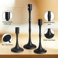 thumbnail image 4 of Towond Candle Holders,Taper Candlestick Holder Metal Candelabra for Wedding Dining Home Decorative Black,Set of 3, 4 of 8
