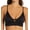 Black, variant on Women's Hanes DHY204 Authentic Longline Triangle Bralette (Earthen Tan S)
