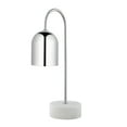 thumbnail image 2 of Inspired Home Therese Table Lamp, Marble Stone Base, Chrome, 2 of 6
