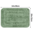 thumbnail image 6 of Unique Bargains Soft Absorbent Non-Slip Plush Bath Rugs for Bathroom Light Green 20"x32", 6 of 6