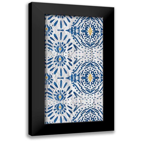 Kimberly, Allen 9x14 Black Modern Framed Museum Art Print Titled - Ikat 1