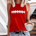 thumbnail image 2 of Delayuji Baseball Sweatshirt Women Crewneck Off The Shoulder T Shirts Graphic Loose Fitting Casual Tops for Women Trendy Summer Red L Polyester,Spandex Spring Tops for Women, 2 of 5