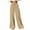 Khaki, variant on Wo-Fusoul Women's Relaxed Fit Cargo Pants - Stretchy Wide Leg Work Pants with Pockets for Casual, Outdoor & Everyday Wear