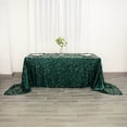 thumbnail image 5 of BalsaCircle 90" x 156" Big Payette Sequin Tablecloth Hunter Green, 5 of 7