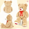 thumbnail image 3 of MaoGoLan 4ft Big Teddy Bear with Love Footprints 47"Giant Bear Plush Toys, 3 of 7