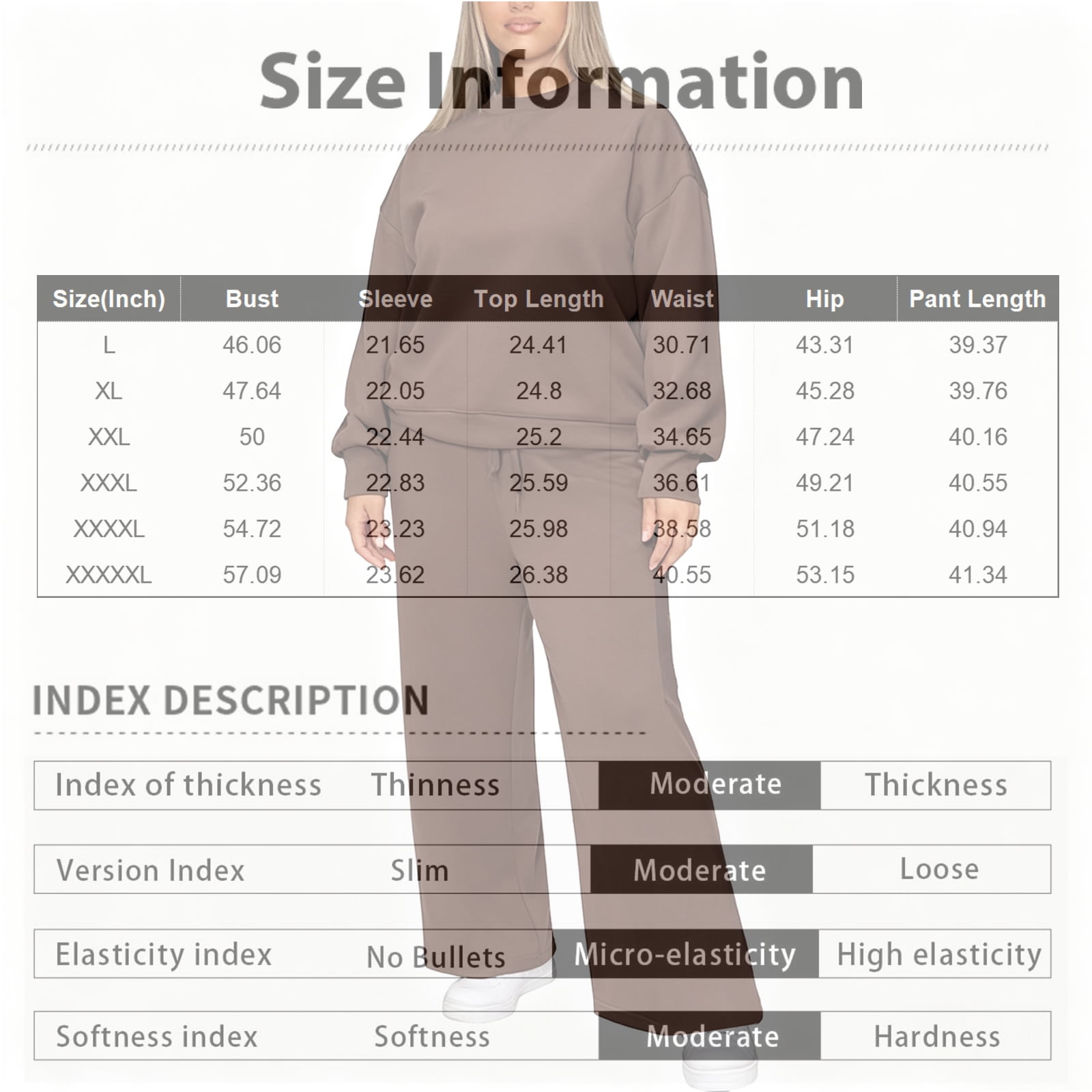 Womens 2 Piece Plus Size Lounge Sweatsuits Sets Long Sleeve Drawstring Sweatshirt Wide Leg Sweatpants Solid Color Loose Outfits Dressy Fall Winter Matching Sets with Pockets 2025 Black 2XL - image 3