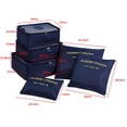 thumbnail image 1 of 6 unids/set bolsa de almacenamiento de equipaje bolsa de embalaje de viaje para ropa interior de zapatos (azul oscuro) Sywqhk Libre de BPA, 1 of 2
