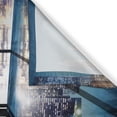 thumbnail image 3 of Ambesonne Cityscape Kitchen Curtains, Buildings with Glass, 55"x39", Blue Black and White, 3 of 3