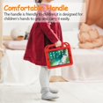 thumbnail image 6 of SUPNICE Kids Case for New iPad 9.7 2018/2017 with Built-in Screen Protector, Light Weight Shock Proof Handle Stand Kids Case for iPad 9.7 2017/2018 iPad Air/iPad Air 2/iPad Pro 9.7 - Red, 6 of 8