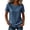 Blue Tops for Women, variant on Petite Womens Striped T-Shirt Summer Casual Boho Top Vintage Crewneck Tee Short Sleeve Lightweight Shirts